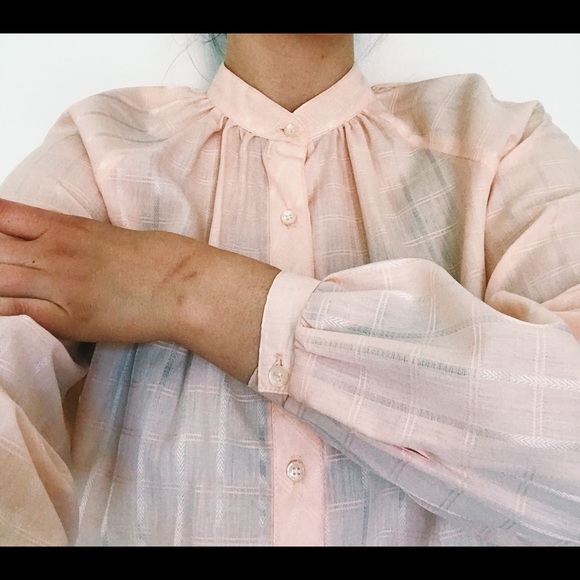 Desert Pink Vintage Western Blouse - Picture 5 of 5